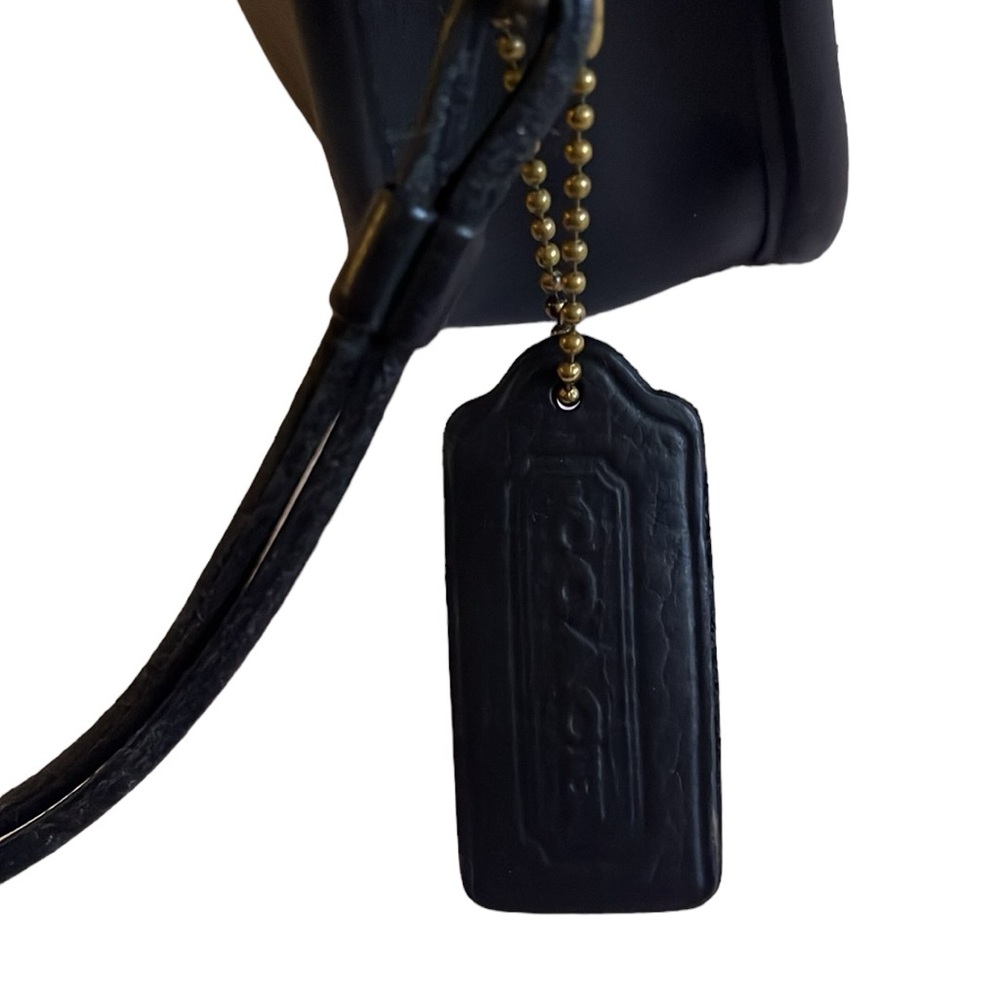 Vintage COACH Y2K Leather BONNIE CASHIN Black Purse double straps No 164-7024 - Picture 11 of 15